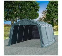 Tendone bestiame rimovibile pvc 550 g/m² 3,3x6,4 m verde scuro