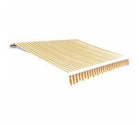 vidaXL Tendone da Sole in Tela 4x3 m Giallo Girasole/Bianco Parasole Tenda