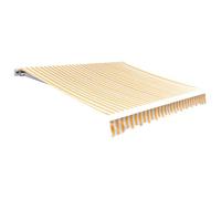 vidaXL Tendone Parasole in Tela Arancio Bianco 450x300 cm Idrorepellente Tenda