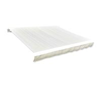 vidaXL Tendone Parasole in Tela Crema 450x300 cm