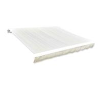 vidaXL Tendone Parasole in Tela Crema 500x300 cm
