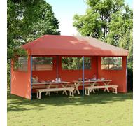vidaXL Tendone per Feste Pieghevole Pop-Up con 3 Pareti Terracotta