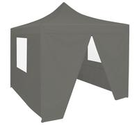 vidaXL Tendone per Feste Pieghevole Pop-Up con 4 Pareti 3x3m Antracite