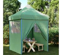 vidaXL Tendone per Feste Pieghevole Pop-Up con 4 Pareti Verde