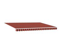 vidaXL Tendone Retrattile Automatico Arancione e Marrone 450 x 300cm Resistente ai Raggi UV Impermeabile Design Moderno per Spazi Esterni Ombra Protezione Sole Patio Ombra Giardino Regolabile