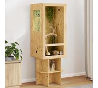 vidaXL Terrario Marrone 50 x 50 x 130 cm OSB