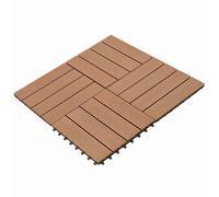 vidaXL Terras Tegel 22 st Bruin 30 x 30 cm WPC