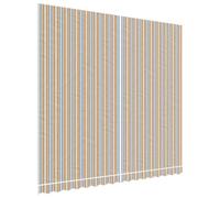 Tessuto di Ricambio per Tenda da Sole Arancione e Blu 380x345 cm Poliestere