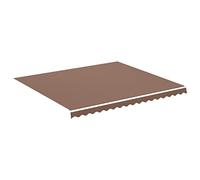 vidaXL Tessuto di ricambio per baldacchino da giardino in tessuto di ricambio per tenda da giardino, patio, terrazza, esterno, 4 x 3,5 m, colore: marrone