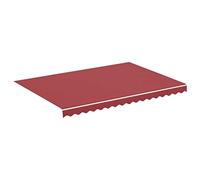vidaXL Tessuto di ricambio per baldacchino da giardino in tessuto di ricambio per tenda da giardino, patio, terrazza, esterno, 3,5 x 2,5 m, colore: Rosso