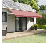 Tessuto di Ricambio per Mantovana da Tenda Strisce Bordeaux 480x20 cm