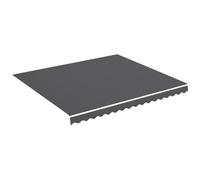 vidaXL Tessuto di Ricambio per Tenda da Sole Antracite 4x3,5 m