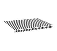vidaXL Tessuto di ricambio per tenda da sole Antracite/Bianco 3,5x2,5 m