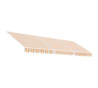 vidaXL Tessuto di Ricambio per baldacchino a Strisce Multicolore 4,5 x 3,5 m, Copertura di Ricambio per Tenda Parasole da terrazzo, Tessuto di Ricambio per Tenda da Sole