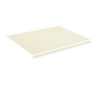 vidaXL Tessuto di Ricambio per Tenda da Sole Crema 4,5x3,5 m