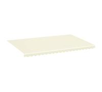 vidaXL Tessuto di Ricambio per Tenda da Sole Crema 5x3,5 m