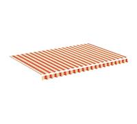 vidaXL Tessuto di Ricambio per Tenda da Sole Giallo e Arancio 4,5x3 m