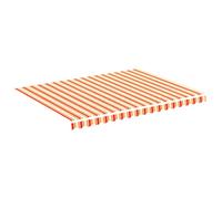 Tessuto di ricambio per tenda da sole giallo e arancio 4x3 m