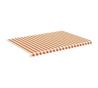 vidaXL Tessuto di Ricambio per Tenda da Sole Giallo e Arancio 5x3,5 m
