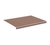 vidaXL Tessuto di Ricambio per Tenda da Sole Marrone 4x3 m