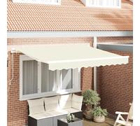 vidaXL Tessuto di ricambio per tenda da sole per telaio 3x2 m CremaTessuto sostitutivo tenda sole