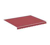 vidaXL Tessuto di Ricambio per Tenda da Sole Rosso Borgogna 3x2,5 m