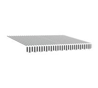vidaXL Tessuto di Ricambio per Tenda per Struttura 3.5x2 m Antracite e Bianco
