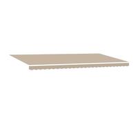 vidaXL Telo di Ricambio per Tenda da Sole Beige 580 x 345 cm, Tessuto Moderno per Tende rettangolari, Resistente al Sole, all'Acqua, Facile da Pulire, Perfetto per l'esterno