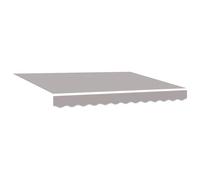 vidaXL Tessuto di Sostituzione per Tenda per Telaio di 3.5x2.5 m Grigio Chiaro