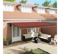 vidaXL Tessuto per Tenda arancione e marrone 500 × 300 cm Poliestere