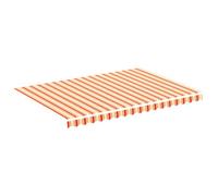 vidaXL Tessuto Ricambio per Tenda da Sole Giallo e Arancio 3,5x2,5 m
