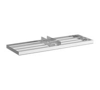 vidaXL Testa di ricambio per livellatore da giardino, senza manico, in acciaio inossidabile con finitura spazzolata. È leggera, resistente all'acqua e ha un bel design moderno. Dimensioni: 75 x 25 x