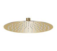 vidaXL Testa Doccia a Pioggia in Acciaio Inox 25 cm Rotonda Oro