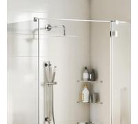 vidaXL Testa Doccia a Pioggia in Acciaio Inox 304 25x25 cm Quadrata