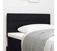 vidaXL Testata a LED Design Linee Nera 80 cm Tessuto | Montaggio a Parete Illuminazione Moderna a Striscia Ideale per Camere da Letto Mobili Decorativi Contemporanei Accessorio per Letti Singoli Atmo