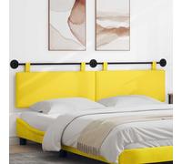 vidaXL Testata appesa Giallo Chiaro 210 x 55 x 5 cm Tessuto in Cords