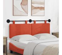 vidaXL Testata appesa Rosso Arancio 150 x 55 x 5 cm Tessuto in Cords