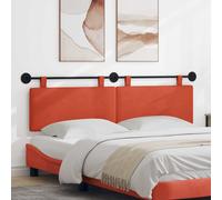 vidaXL Testata appesa Rosso Arancio 170 x 55 x 5 cm Tessuto in Cords
