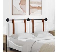 vidaXL Testata appesa Tinta unita Bianco 150 x 55 x 5 cm PU Antico