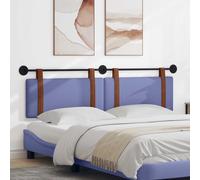 vidaXL Testata appesa Tinta unita Blu jeans 190 x 55 x 5 cm PU Antico