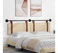 vidaXL Testata appesa Tinta unita Crema 190 x 55 x 5 cm PU Antico