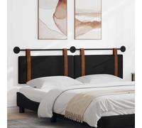 vidaXL Testata appesa Tinta unita Nero 190 x 55 x 5 cm PU Antico