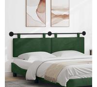 vidaXL Testata appesa Verde Giungla 170 x 55 x 5 cm Tessuto in Cords