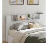 vidaXL Testata con Mobile e LED Bianco 180 x 16,5 x 103,5 cm
