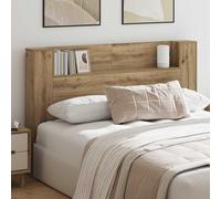 vidaXL Testata con Mobile e LED Rovere Artigianale Legno multistrato