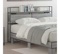 vidaXL Testata contenitore Grigio sonoma 120 cm Legno multistrato