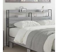 vidaXL Testata contenitore Grigio sonoma 120 cm Legno multistrato