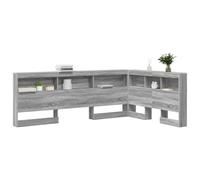 vidaXL Testata Contenitore Grigio Sonoma 120 cm Legno Multistrato, Testiera Letto, Design Moderno, Soluzioni Salvaspazio, Rettangolare, Minimalista, Mobili Contemporanei, Organizzatori