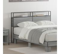 vidaXL Testata contenitore Grigio sonoma 150 cm Legno multistrato