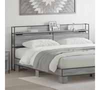 vidaXL Testata contenitore Grigio sonoma 200 cm Legno multistrato